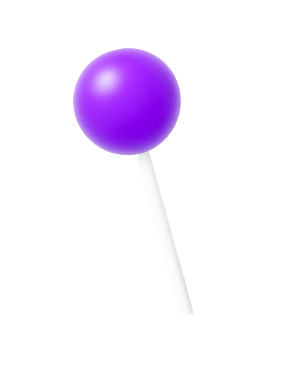 Blue lollipop
